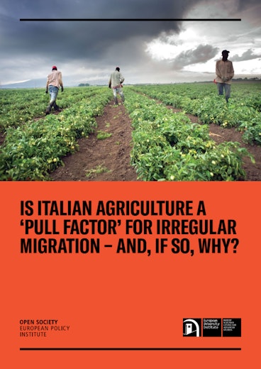 First page of PDF with filename: is-italian-agriculture-a-pull-factor-for-irregular-migration-20181205.pdf