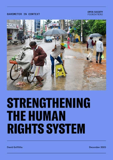 First page of PDF with filename: barometer-in-context-strengthening-the-human-rights-system-20231208.pdf