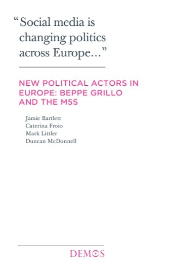First page of PDF with filename: new-political-actors-europe-20130214.pdf