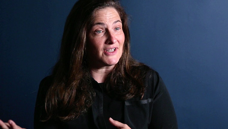 Still image from “Embrace the Ideas We’re Afraid to Talk About.” A.M. Homes’s first novel, Jack, was named one of the best books for teenagers—and simultaneously became one of the most banned books in America. In this video she talks about the importance of freedom of speech. A.M. Homes
