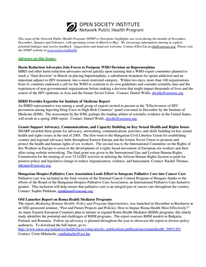 First page of PDF with filename: enewsletter_november2005.pdf