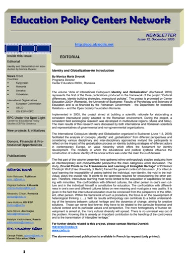 First page of PDF with filename: EPC_Newsletter_Dec2005.pdf