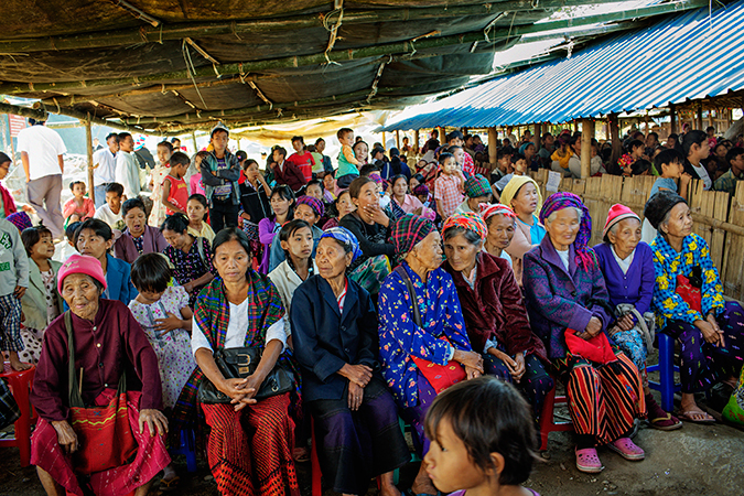 A congregation of women