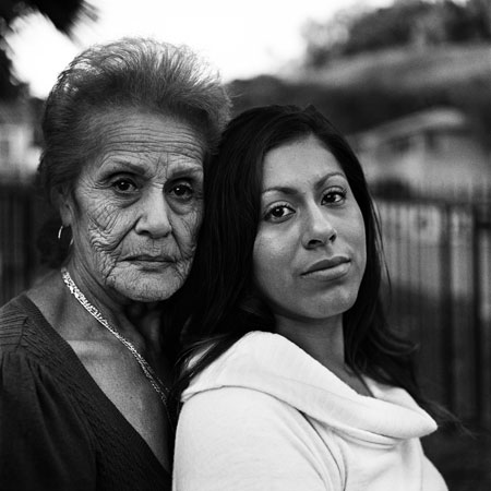 Grandmother and grandaughter