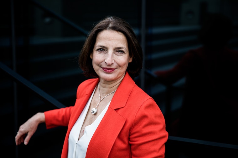 Zsuzsanna Szelenyi in Budapest, Hungary, on September 27, 2019. Photo credit: © Akos Stiller for the Open Society Foundations Zsuzsanna Szelenyi