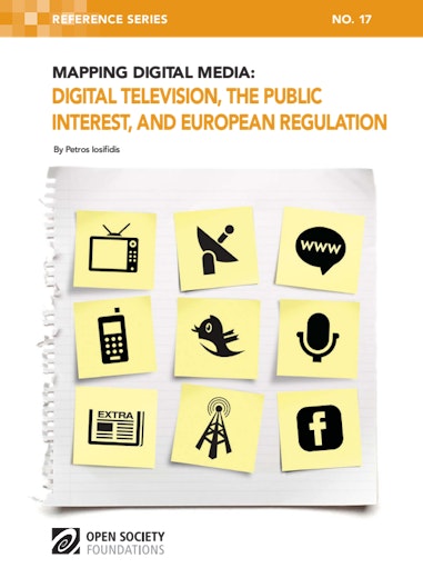 First page of PDF with filename: mapping-digital-media-digital-television-public-interest-and-european-regulation-20120312.pdf