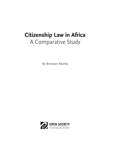 First page of PDF with filename: citizenship-law-in-africa-a-comparative-study-20160101.pdf