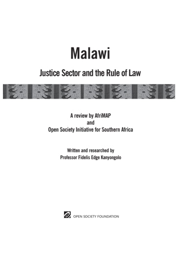 First page of PDF with filename: malawi_20060912.pdf