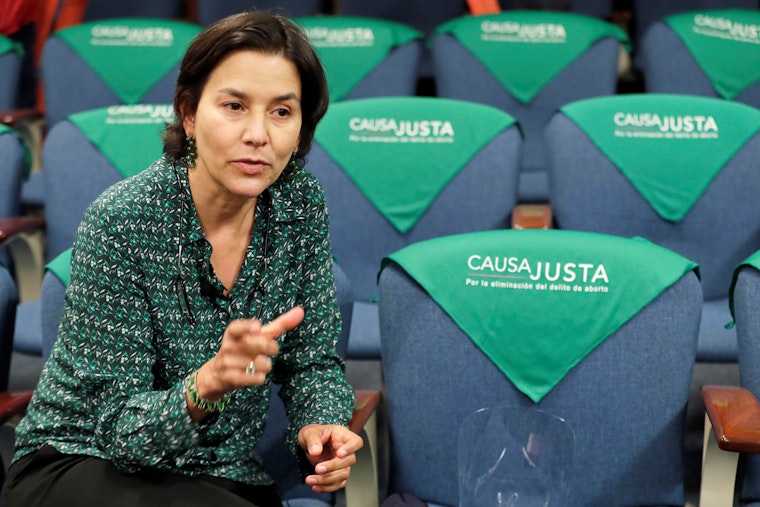 Ana Cristina Gonzalez during an interview in Bogota, Colombia, February 22, 2022. Photo credit: © Carlos Ortega/EPA-EFE/Shutterstock Ana Cristina Gonzalez