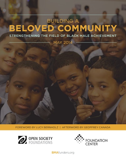 First page of PDF with filename: Building-Community-Black-Male-Achievement-20140512.pdf