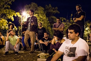 Current and past students gather at the University of Puerto Rico on March 16, 2016, to protest austerity measures they say endanger the higher education system. Photo credit: Erika P. Rodriguez for the Open Society Foundations