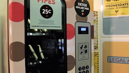 Crack-pipe vending machine
